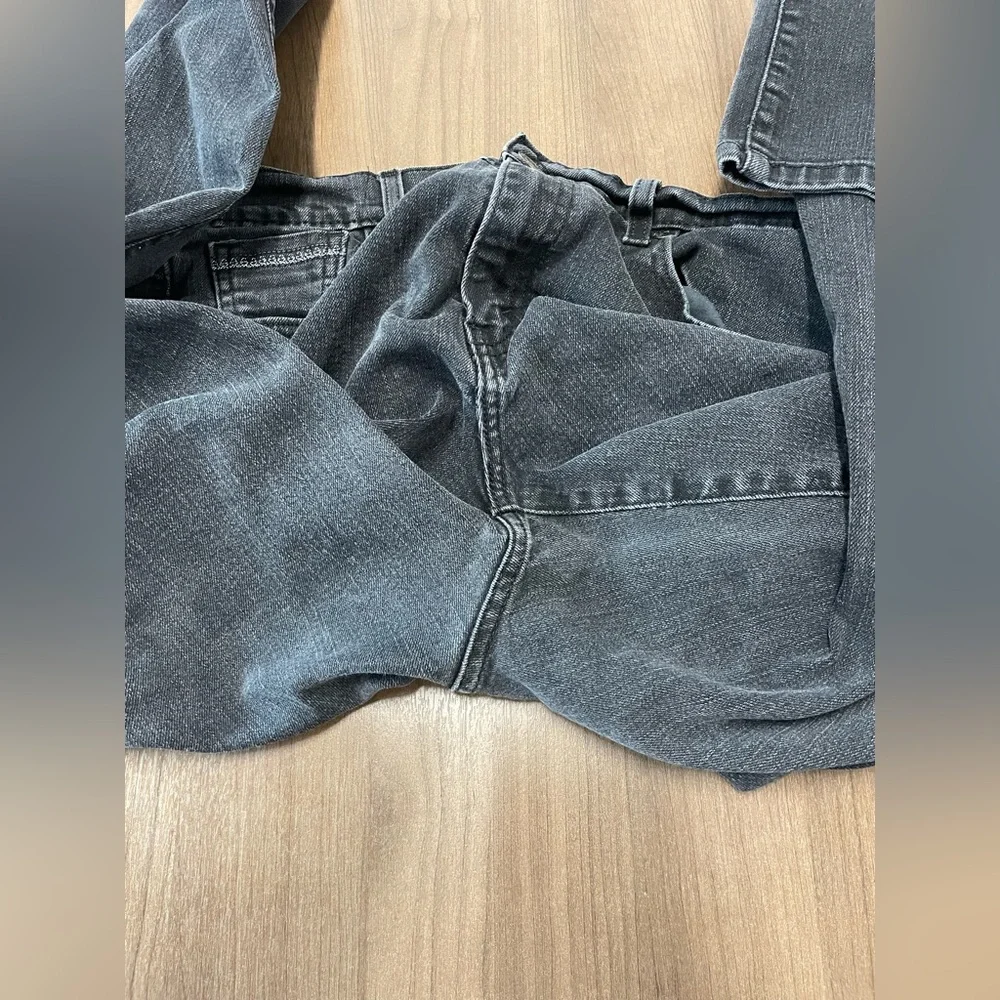 Women’s Faded Black Levi’s 505 Straight Leg Black Label size 14 Short